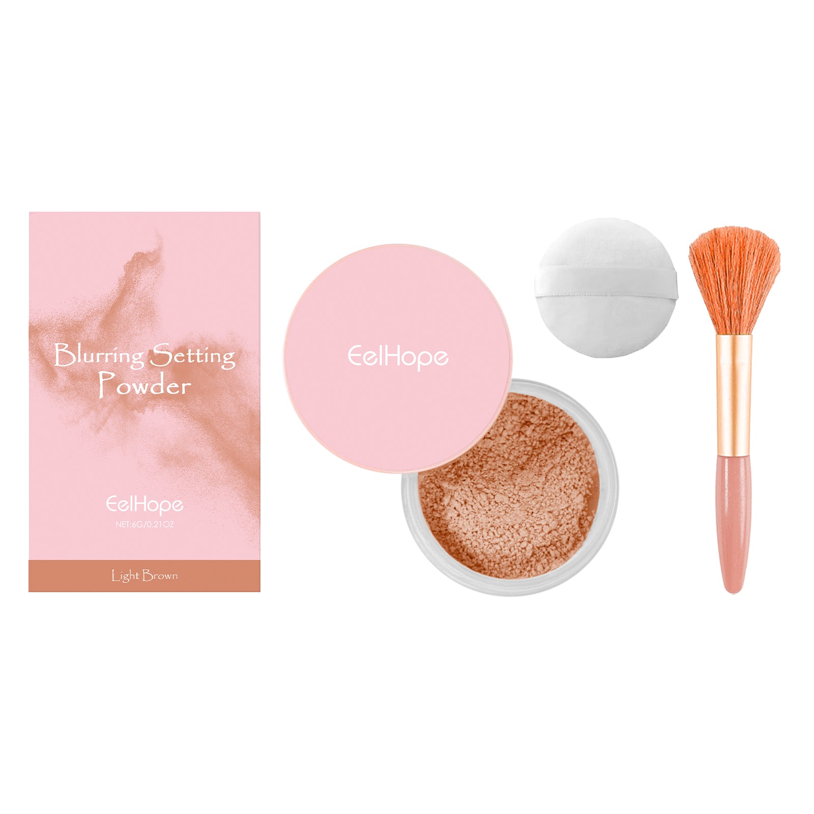Setting powder med borste