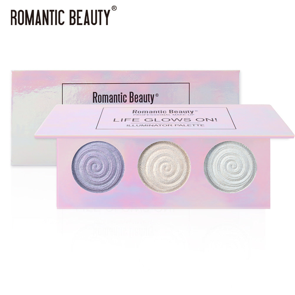 Romantic Beauty Tri-Color Highlighter