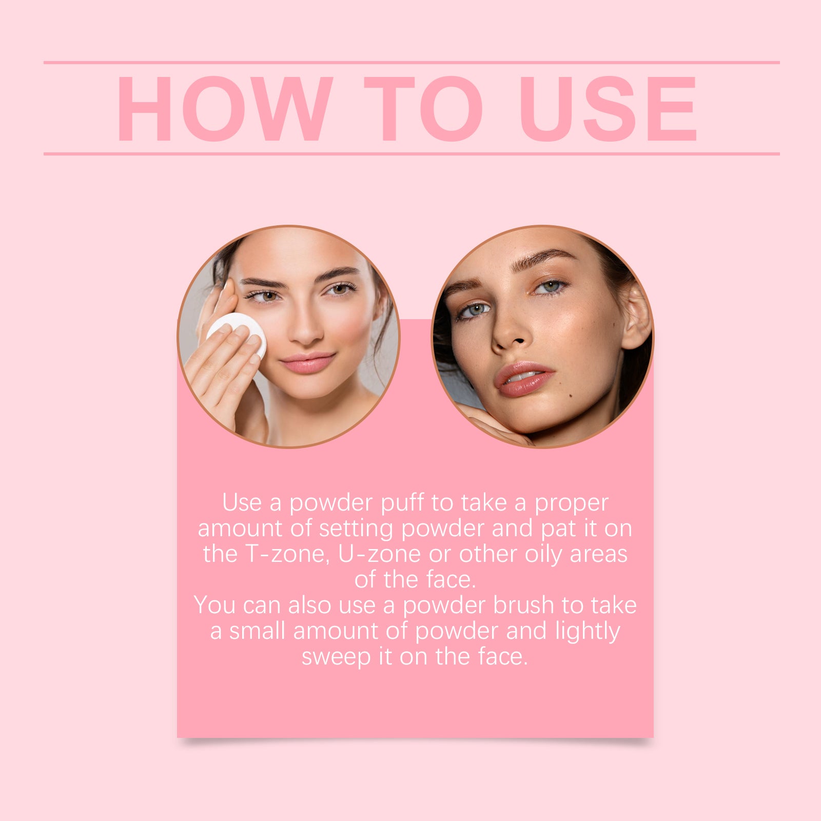 Setting powder med borste