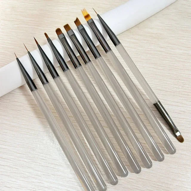 9PCS UV Gel Nail Brush SET