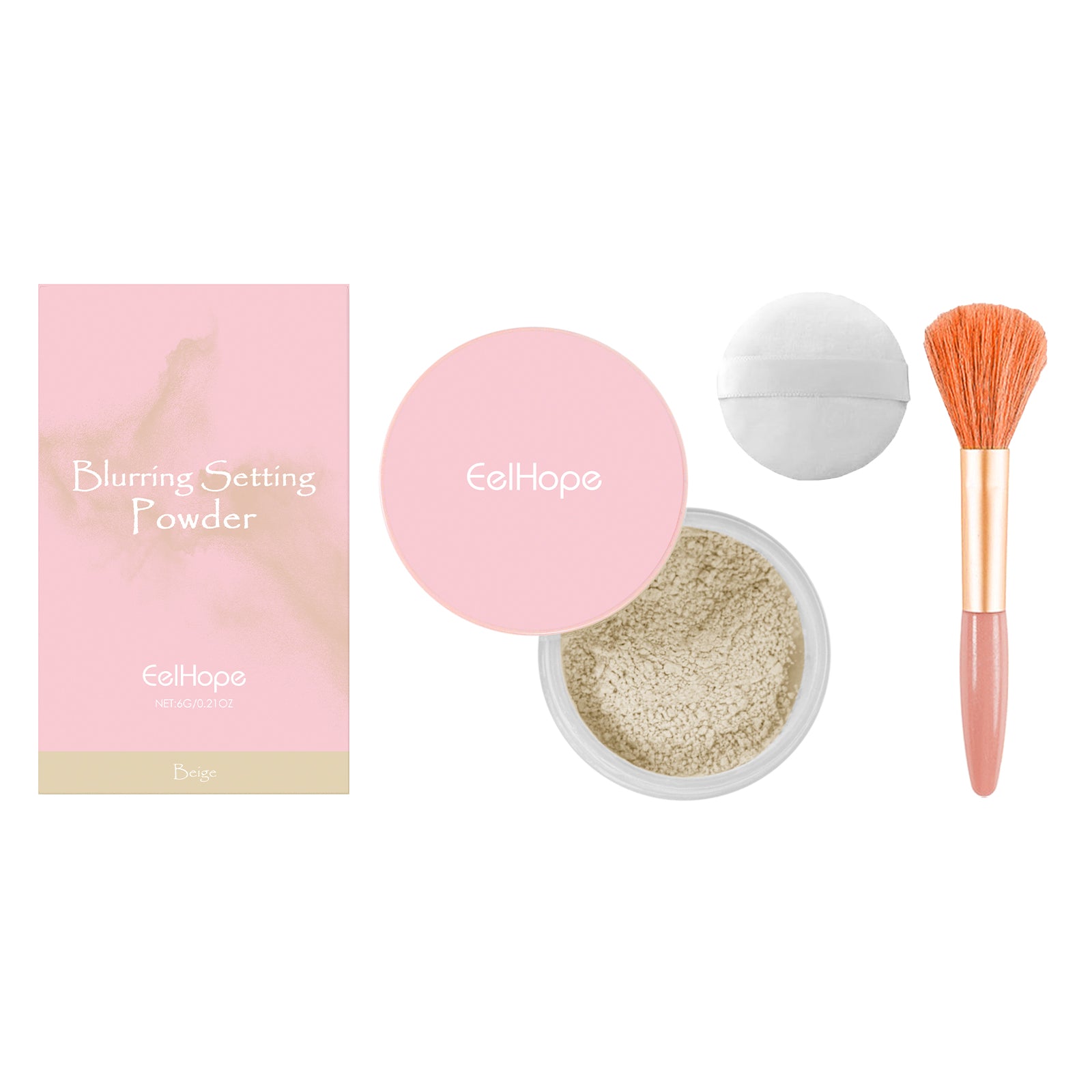 Setting powder med borste