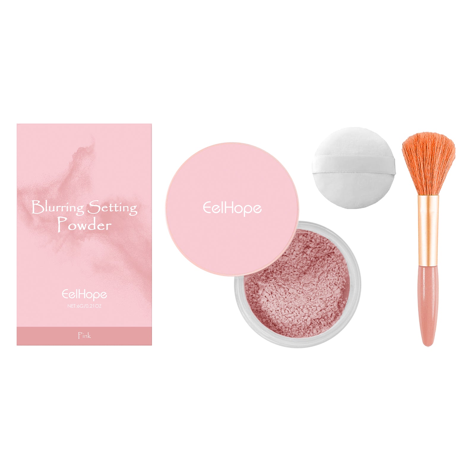 Setting powder med borste