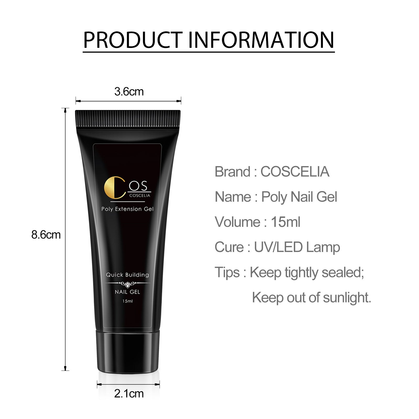 PolyGel Glitter UV LED